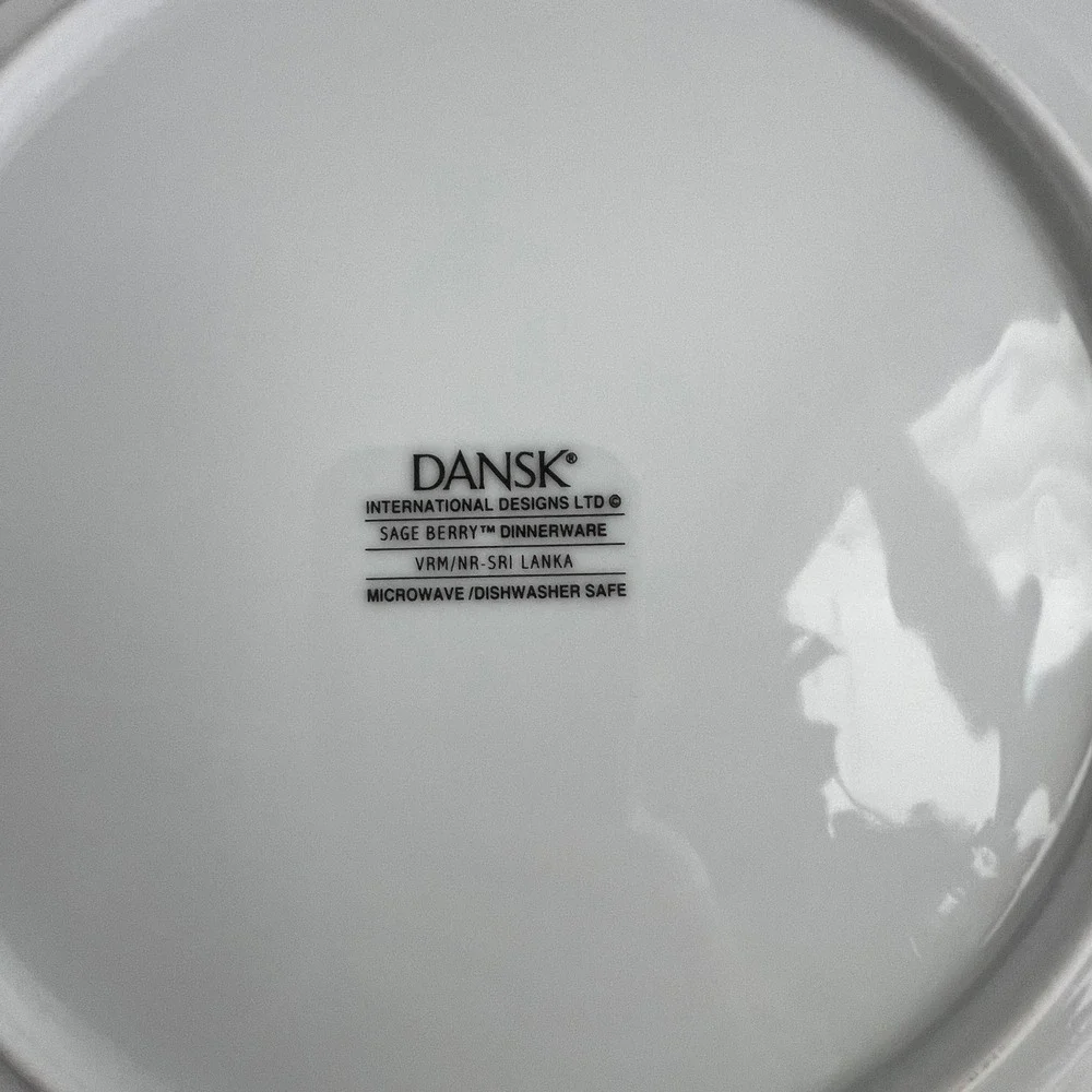 Dansk Sageberry Dinner Plate 11 Inch Sage Berry Porcelain Replacement